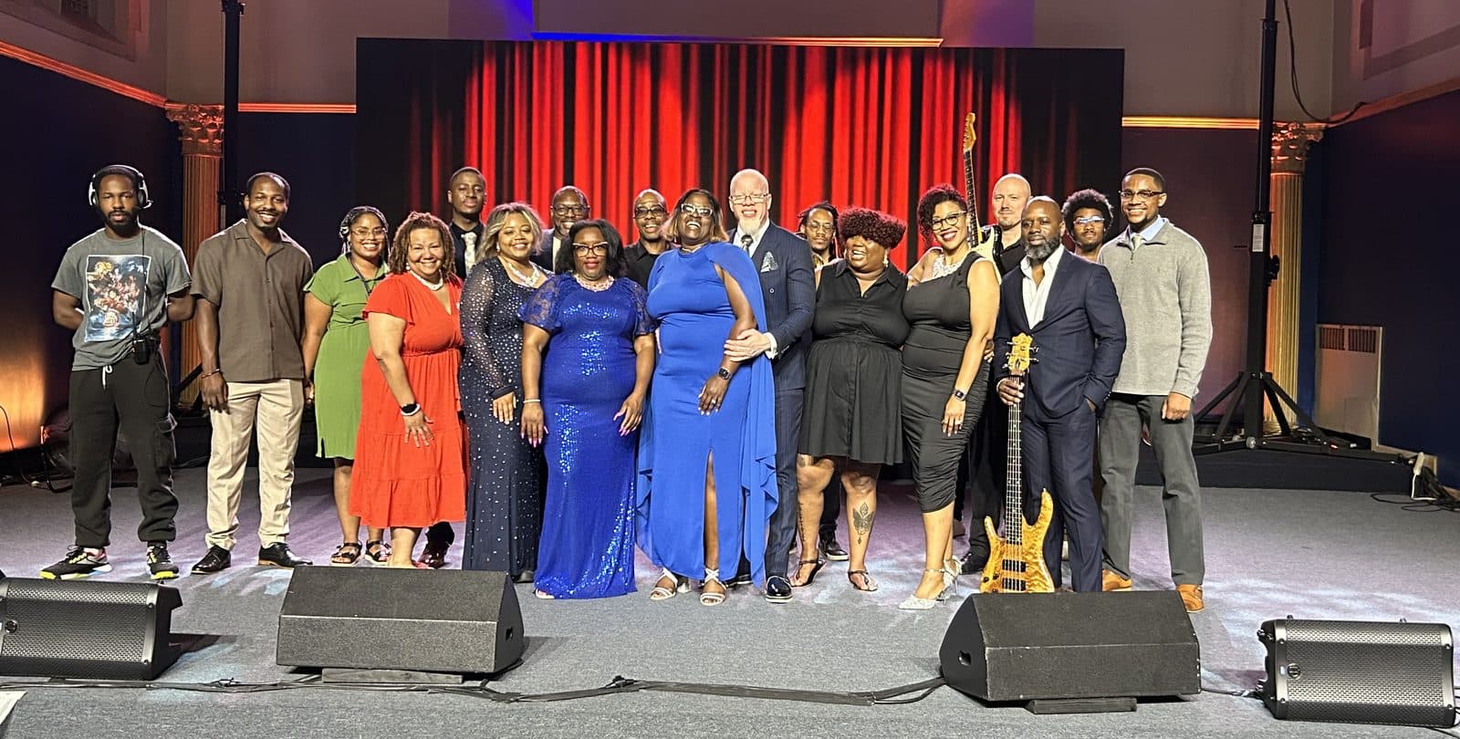 The Impact Worship Arts Collective — singers, musicians and tech on stage